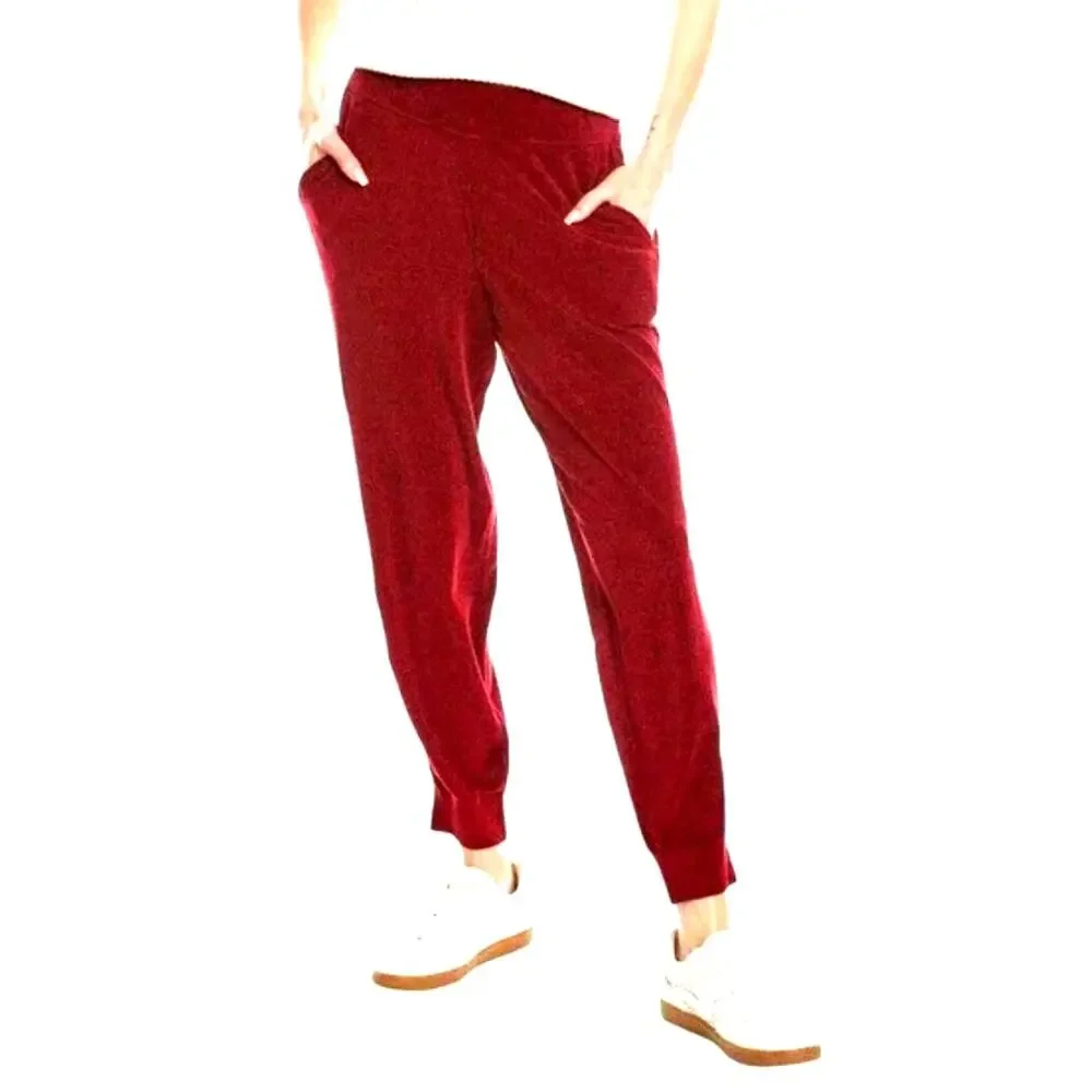 NWT Tommy Bahama Island Soft Sea Light Sweater Jogger Sangria XL Cozy Soft Luxe